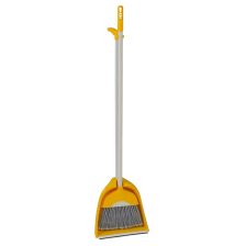   Műanyag partvis hosszúnyelű szemeteslapáttal 110cm Sárga