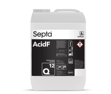 Septa AcidF Q12 Koncentrált savas folyadék vízkő- és mészkőmentesítésre 10L