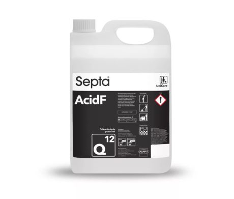 Septa AcidF Q12 Koncentrált savas folyadék vízkő- és mészkőmentesítésre 5L