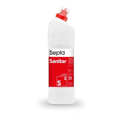 Septa Sanitar S2 Extra hatékony szaniter tisztító gél nagytakarításokhoz vízkő és rozsda eltávolításához 1000ml