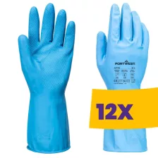   Portwest AP76 FD Chemical B Latex könnyű kesztyű kék 12 pár