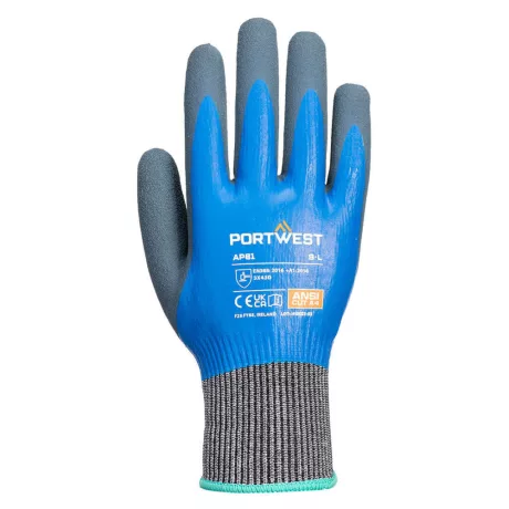 Portwest AP81 Liquid Pro HR vágásbiztos vízálló kesztyű kék