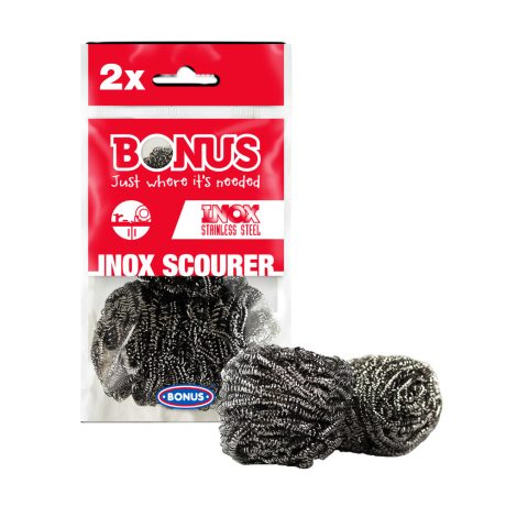 Bonus inox spirál fém dörzsi 2db