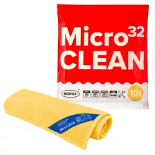 BonusPRO MicroCLEAN mikroszálas kendő 32x32cm Sárga 10db