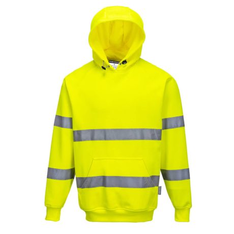 Portwest B304 Hi-Vis kapucnis pulóver sárga