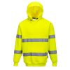 Portwest B304 Hi-Vis kapucnis pulóver sárga