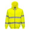 Portwest B305 Hi-Vis cipzáras pulóver sárga
