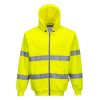 Portwest B305 Hi-Vis cipzáras pulóver sárga