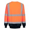 Portwest B306 Hi-Vis kéttónusú pulóver narancs-tengerészkék