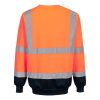 Portwest B306 Hi-Vis kéttónusú pulóver narancs-tengerészkék