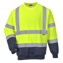  Portwest B306 Hi-Vis kéttónusú pulóver sárga-tengerészkék