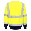 Portwest B306 Hi-Vis kéttónusú pulóver sárga-tengerészkék