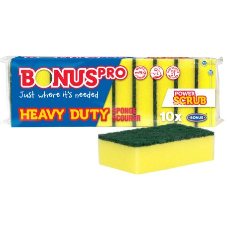 BonusPRO Heavy Duty HoReCa mosogatószivacs 10db-os