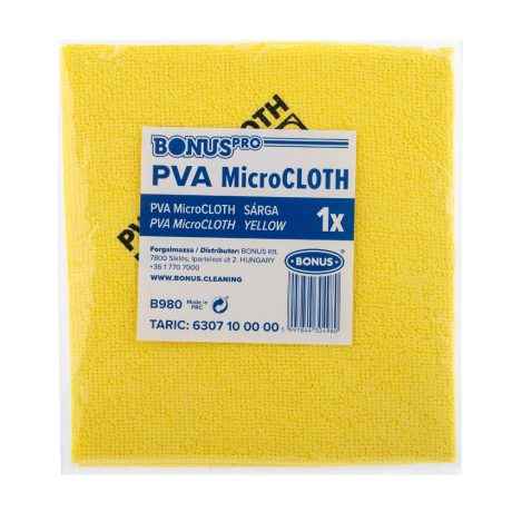 BonusPRO PVA MicroCLOTH törlőkendő sárga