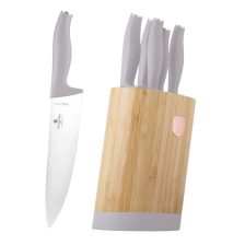   Berlinger Haus 6 részes késkészlet bambusz állvánnyal Taupe Collection