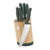 Berlinger Haus 6 részes késkészlet bambusz állvánnyal Matte Green Collection
