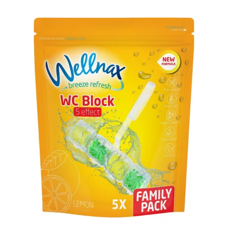 Wellnax WC illatosító Lemon 5x50g