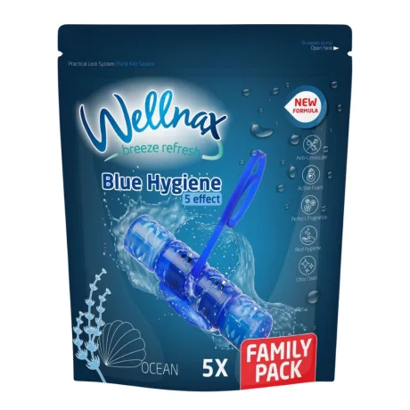 Wellnax Blue Water WC illatosító Ocean 5x50g