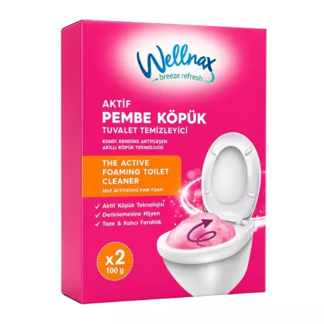Wellnax habzó WC-tisztító por 2db