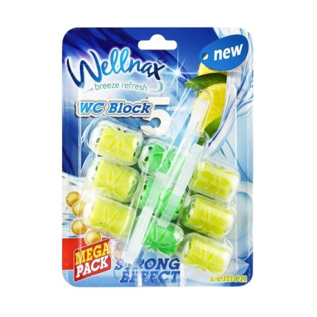 Wellnax Blue Water WC illatosító Lemon 3x50g