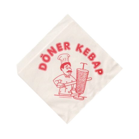 Hambi/Pita papírtasak Döner mintás - 15x15cm