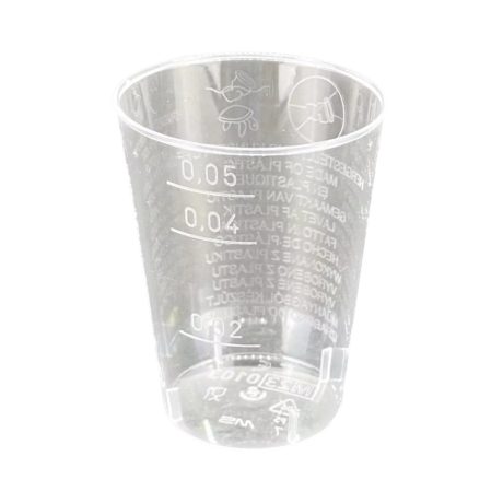 Műanyag rövides pohár - PET 2/4/5cl