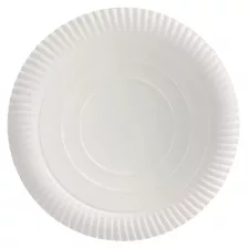 Papírtányér kerek fehér 33cm