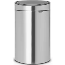   Brabantia Touch Bin New nyomófedeles szelektív szemetes - rozsdamentes acél, selyem 23+10L