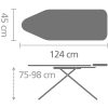 Brabantia vasalódeszka, gőzállomáshoz - PerfectFlow buborék, 124x45cm
