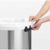 Brabantia Touch Bin New XXL acél nyomófedeles szemetes - rozsdamentes acél, selyem 60L