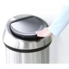 Brabantia Touch Bin New XXL acél nyomófedeles szemetes - rozsdamentes acél, selyem 60L