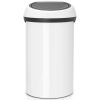 Brabantia Touch Bin New XXL acél nyomófedeles szemetes - fehér 60L