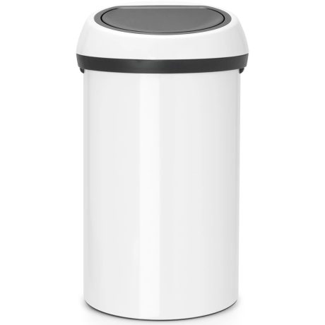 Brabantia Touch Bin New XXL acél nyomófedeles szemetes - fehér 60L