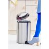 Brabantia NewIcon acél pedálos szemetes - rozsdamentes acél, selyem ujjlenyomatmentes 20L