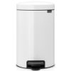 Brabantia NewIcon acél pedálos szemetes - fehér 12L