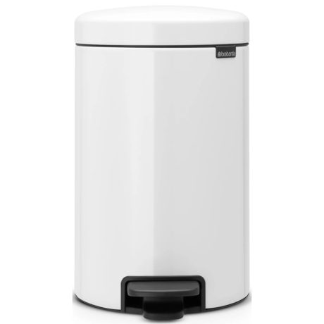 Brabantia NewIcon acél pedálos szemetes - fehér 12L