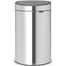  Brabantia Touch Bin New nyomófedeles szelektív szemetes - rozsdamentes acél, selyem ujjlenyomatmentes 23+10L