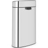 Brabantia Touch Bin New acél nyomófedeles szemetes - rozsdamentes acél, selyem matt 40L