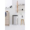 Brabantia Touch Bin New acél nyomófedeles szemetes - rozsdamentes acél, selyem matt 40L