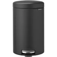 Brabantia NewIcon pedálos szemetes - Hat. szürke 12L
