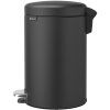 Brabantia NewIcon acél pedálos szemetes - Hat. szürke 12L