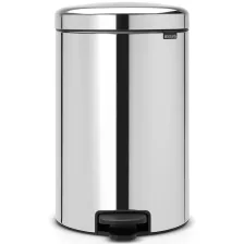   Brabantia NewIcon pedálos szemetes - rozsdamentes acél, fényes 20L