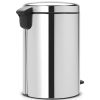 Brabantia NewIcon acél pedálos szemetes - rozsdamentes acél, fényes 20L