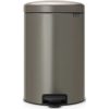 Brabantia NewIcon acél pedálos szemetes - platinaszürke 20L