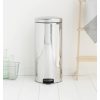 Brabantia NewIcon acél pedálos szemetes - rozsdamentes acél, fényes 30L