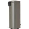 Brabantia NewIcon acél pedálos szemetes - platinaszürke 30L