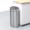 Brabantia Touch Bin New acél nyomófedeles szemetes - rozsdamentes acél, selyem ujjlenyomatmentes 40L