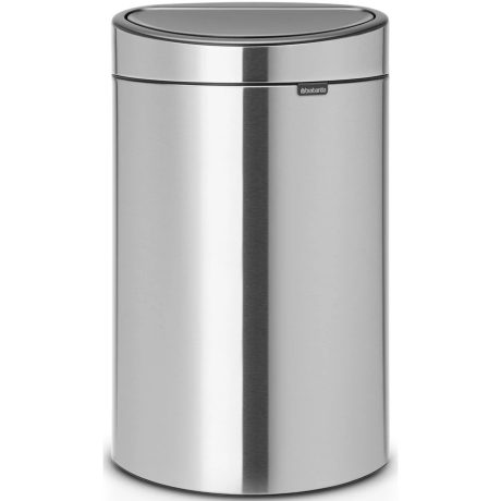 Brabantia Touch Bin New acél nyomófedeles szemetes - rozsdamentes acél fényes 40L