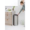 Brabantia Touch Bin New acél nyomófedeles szemetes - rozsdamentes acél fényes 40L