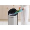 Brabantia Touch Bin New acél nyomófedeles szemetes - rozsdamentes acél fényes 40L